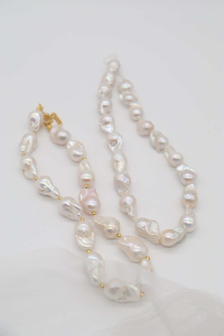 MARIA JEWELRY BAROQUE REAL PEARL SET OF 3