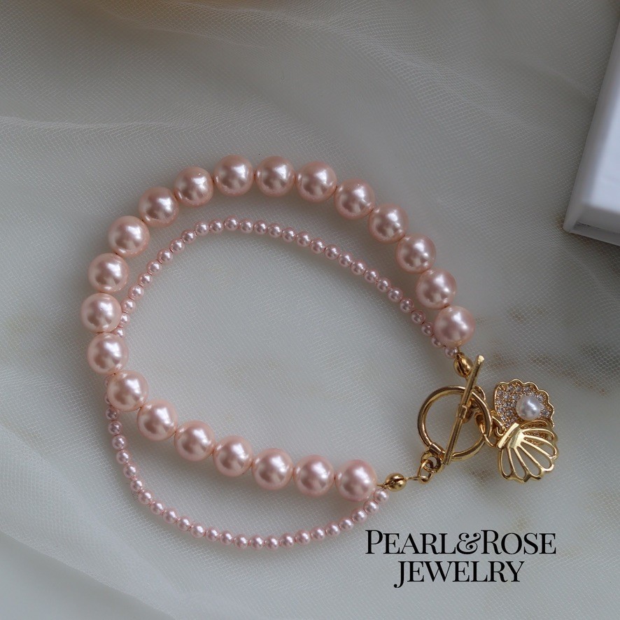 PINK REAL OHRI PEARL BRACELET