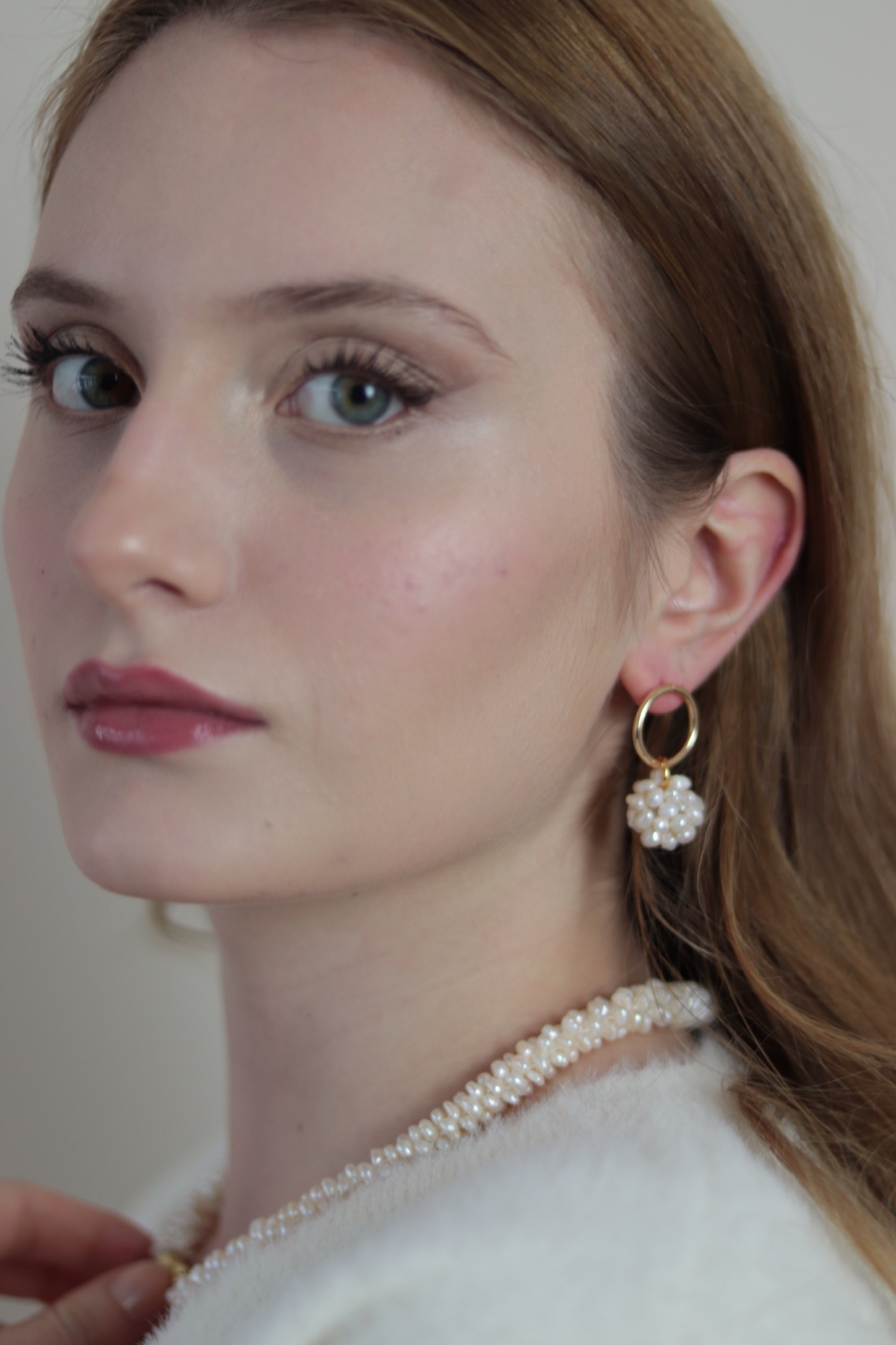 ISABEL NO:2 REAL PEARL EARRINGS