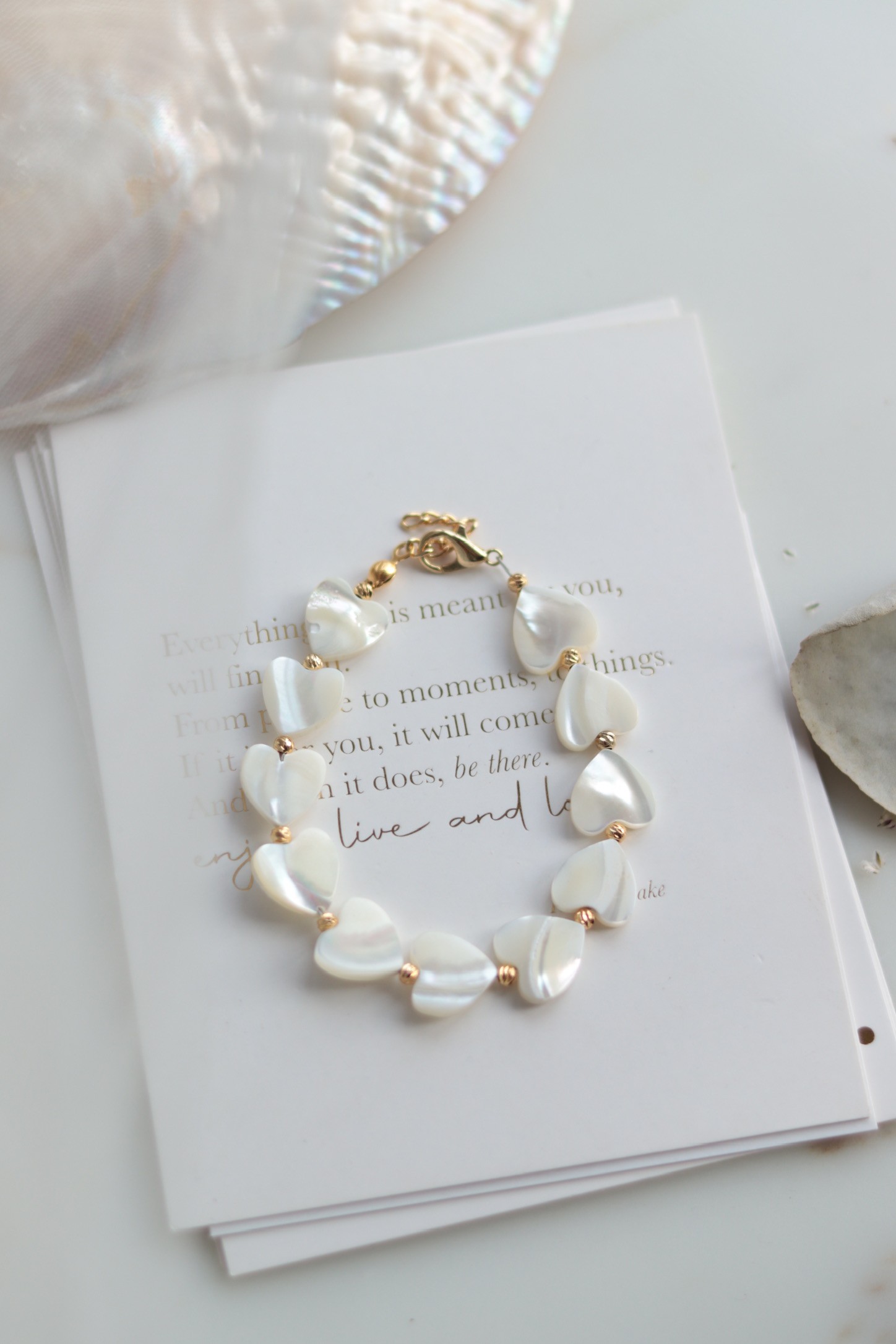 REAL MOTHER OF PEARL LOVE NO:2 BRACELET