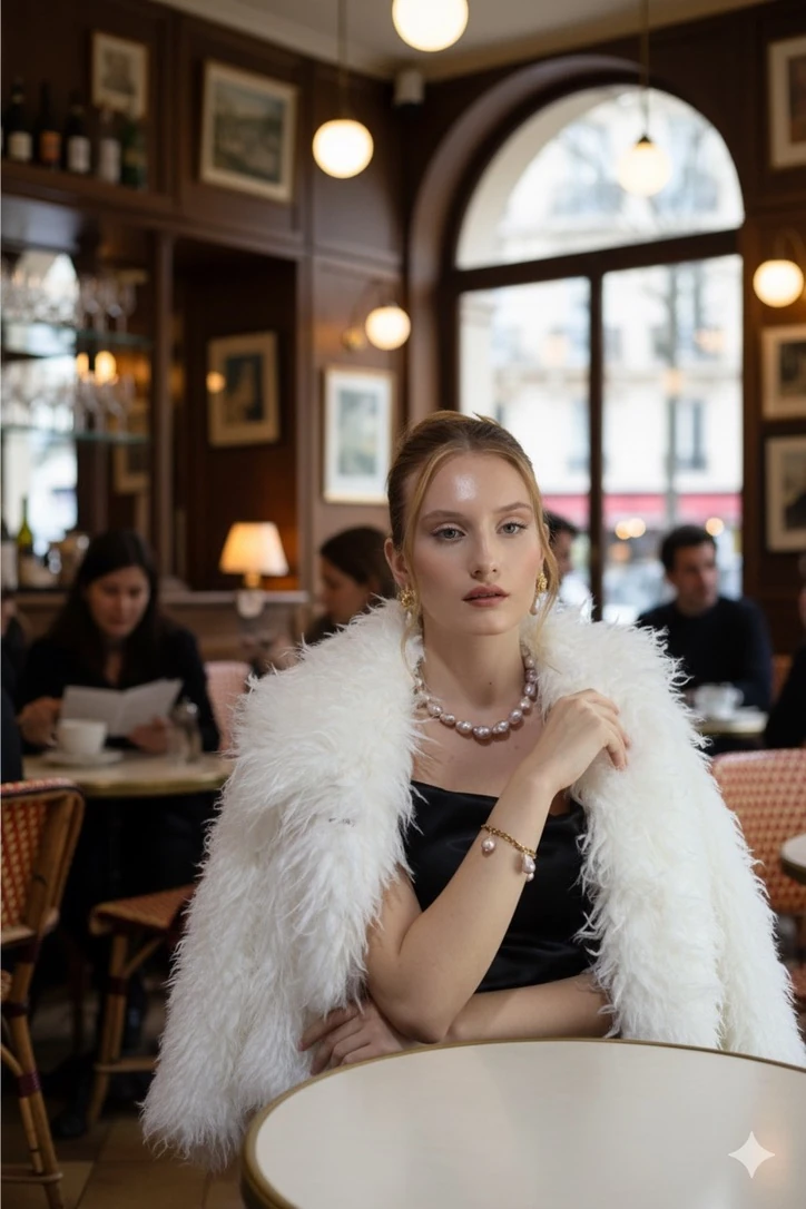 PEMBE BAROK GERÇEK İNCİ 2Lİ SET