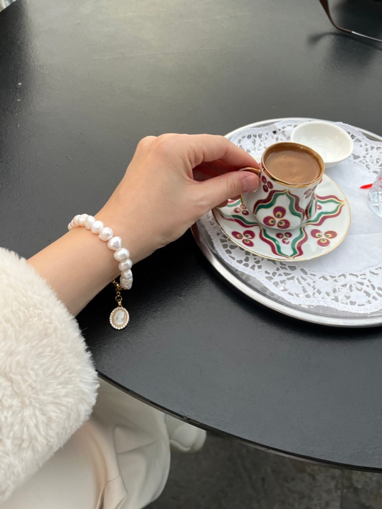 MADAME DİANA REAL PEARL BRACELET