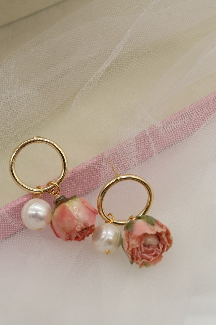 DIANA REAL PEARL EARRINGS