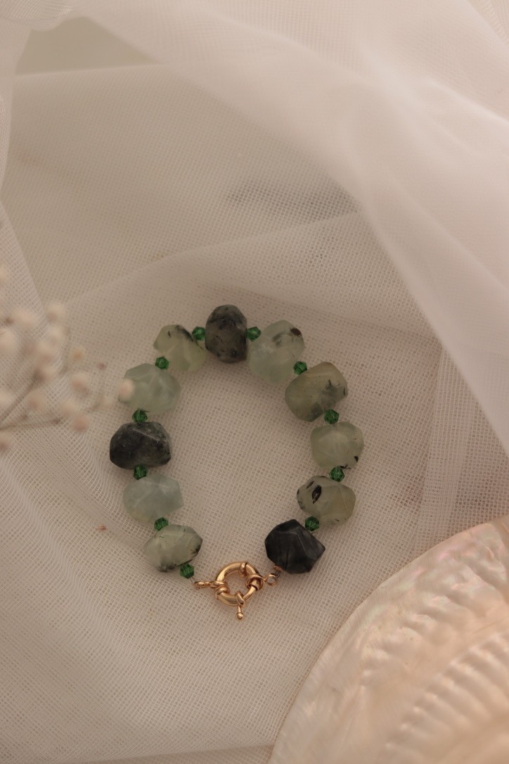 ORIGINAL PREHNITE CRYSTAL BRACELET