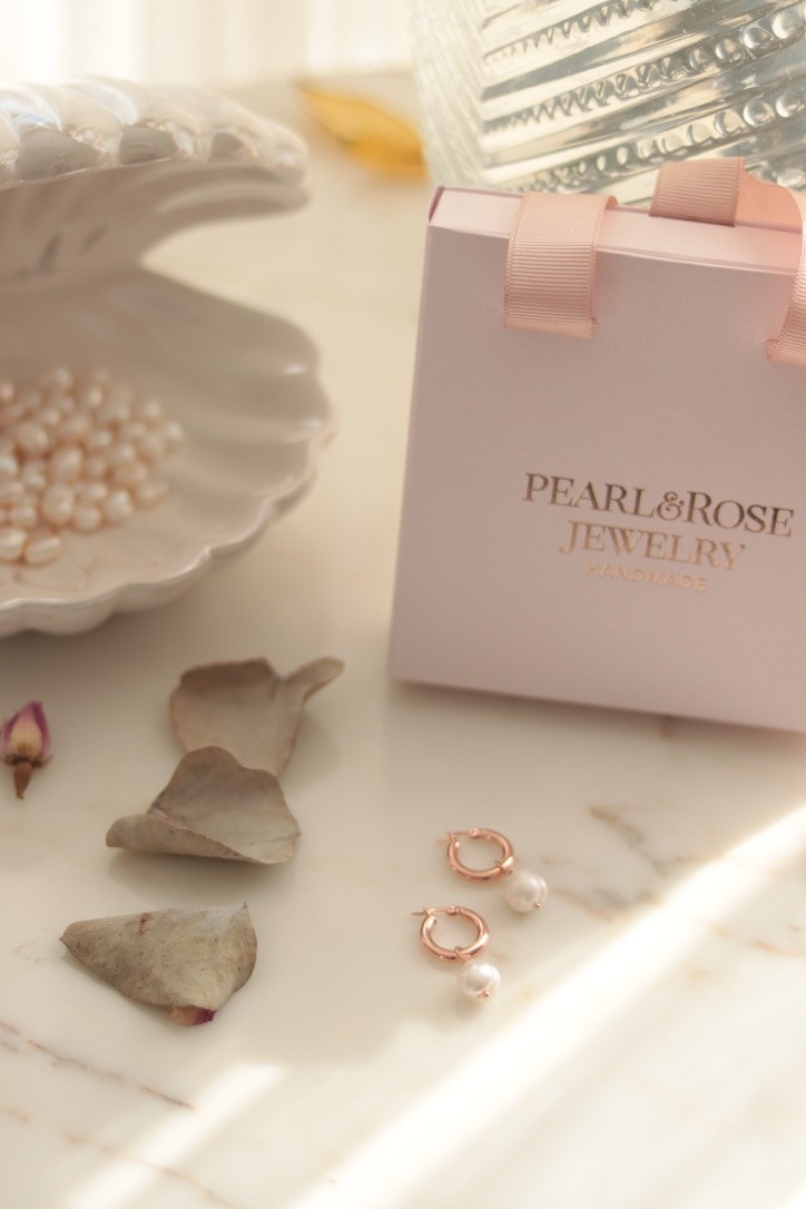 EMİLIA ROSE SILVER REAL PEARL SILVER EARRINGS