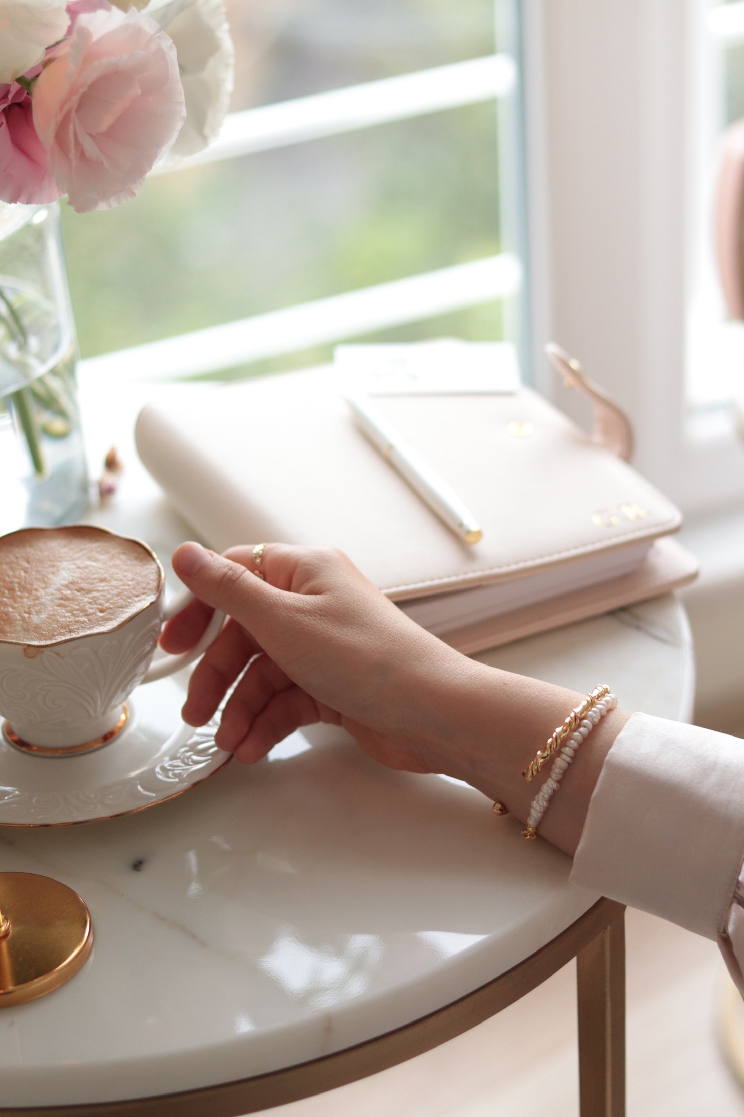 ELEGANT REAL PEARL SILVER BRACELET