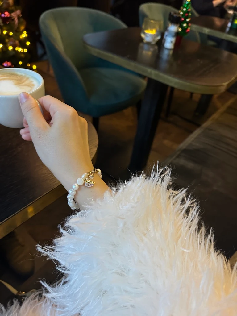 PETİT SHİNE KUĞU GERÇEK İNCİ BİLEKLİK