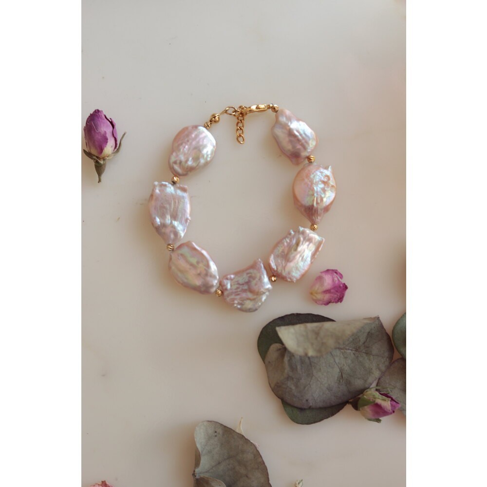 PİNK BELLA REAL PEARL BRACELET