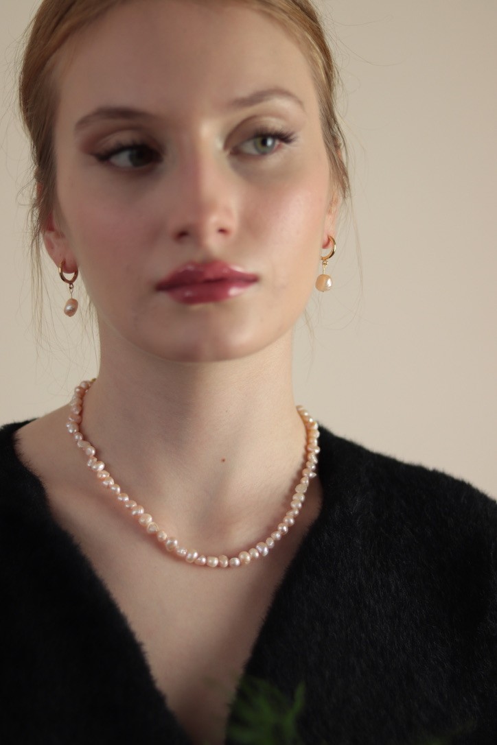 SALMON MARCILLA REAL PEARL NECKLACE