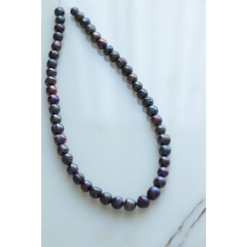 SİYAH VİCTORİA PREMİUM REAL PEARL NECKLACE