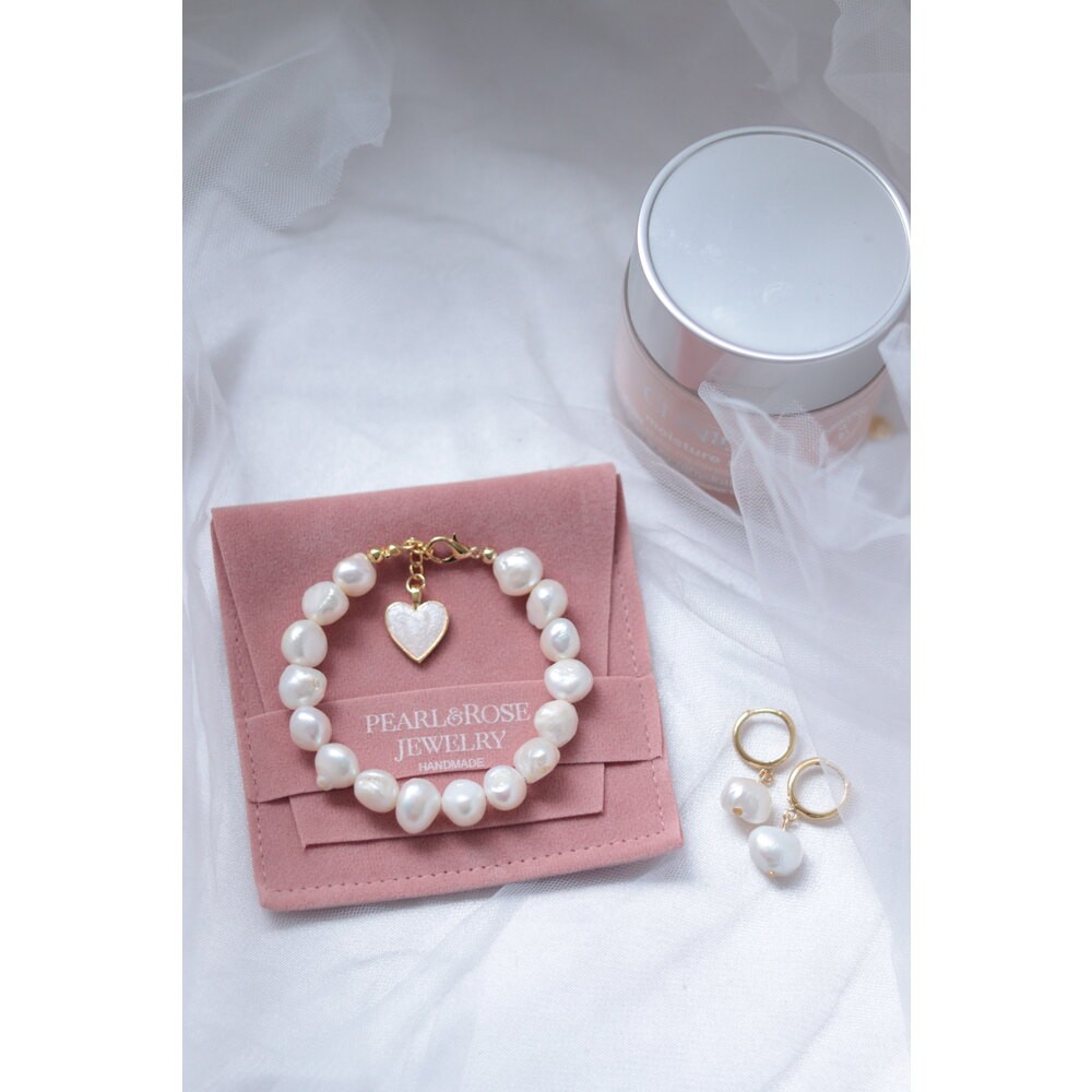 WHITE DIANA REAL PEARL SET OF 2