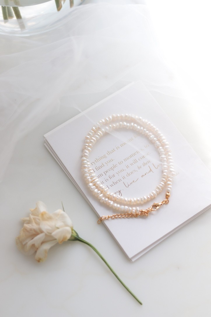 ELEGANT REAL PEARL NECKLACE