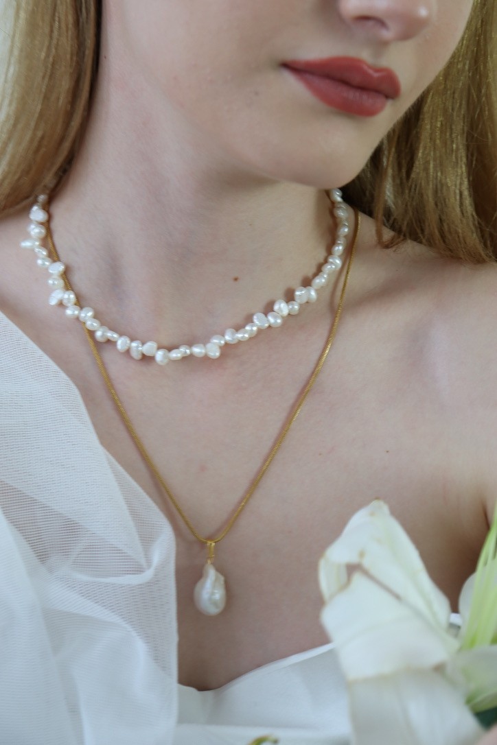 KESHİ NO:2 REAL PEARL NECKLACE