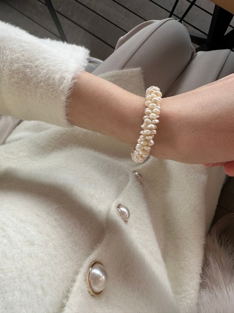 IVY SILVER REAL PEARL BRACELET