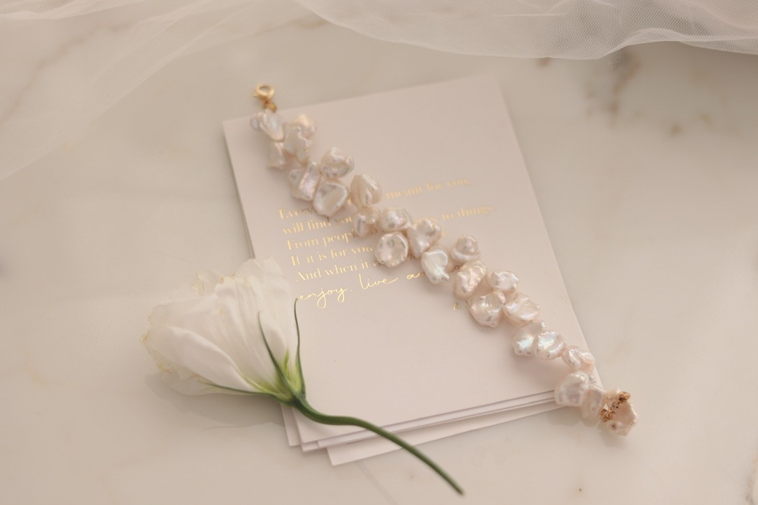 BRİDE NO:1 REAL PEARL BRACELET