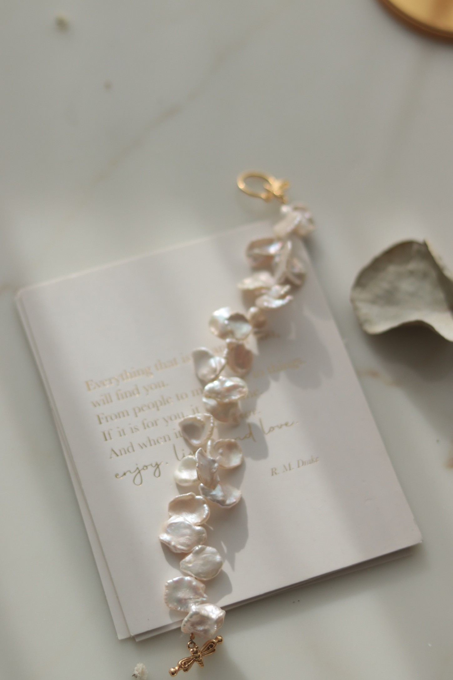 BRIDE NO:3 REAL PEARL BRACELET