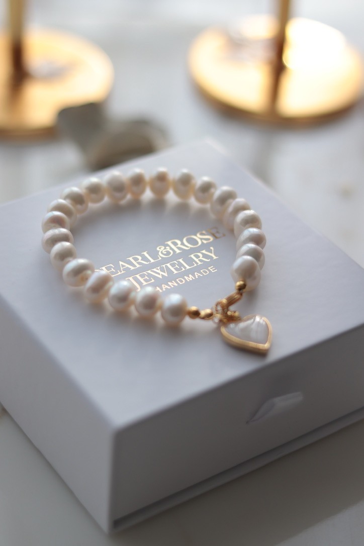 BEYAZ ANGELİNA REAL PEARL BRACELET