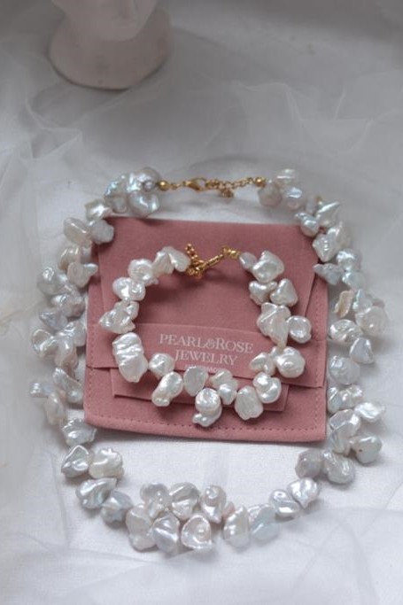 BRİDE NO:2 REAL PEARL SET