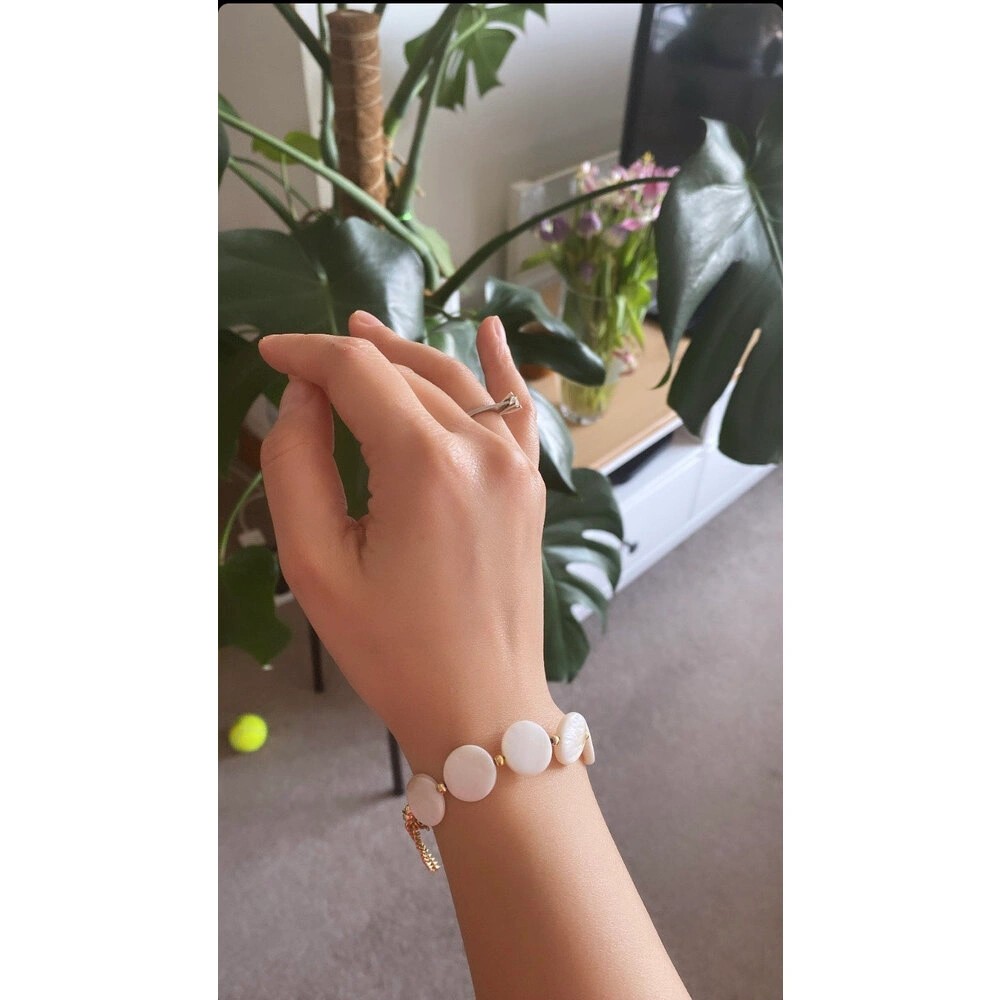 REAL PEARL OF PEARL OVAL BRACELET