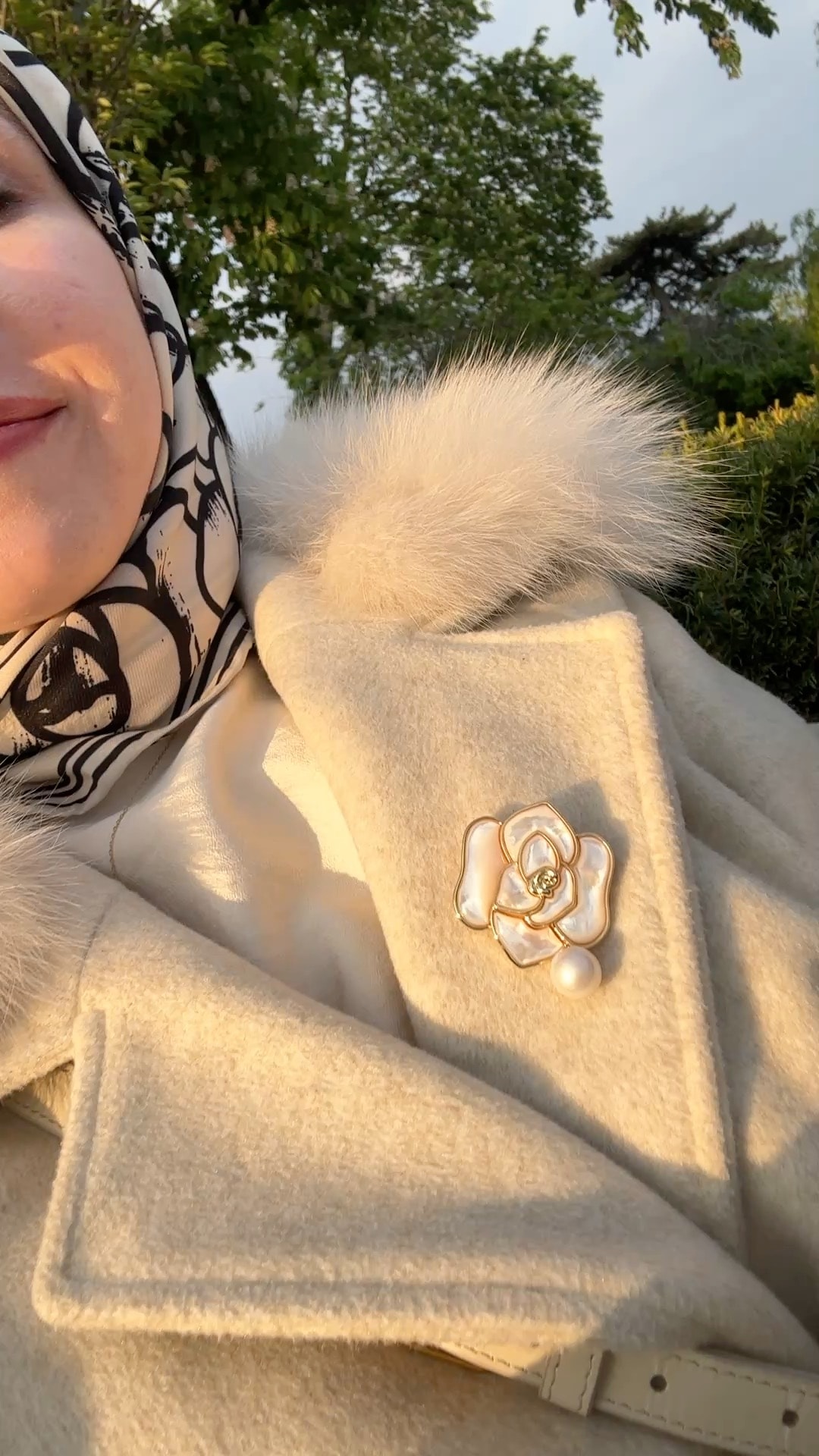 PEARL ROSE İNCİ VE SEDEF BROŞ