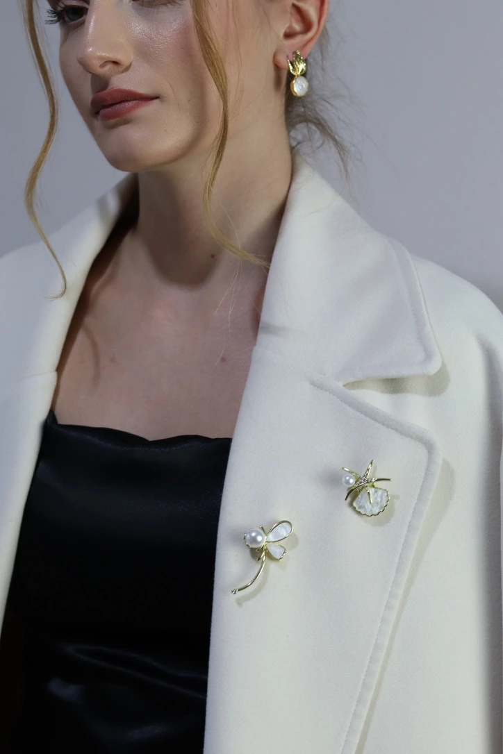 VELVET SEDEF BROŞ SERİSİ - DENİZ YILDIZI