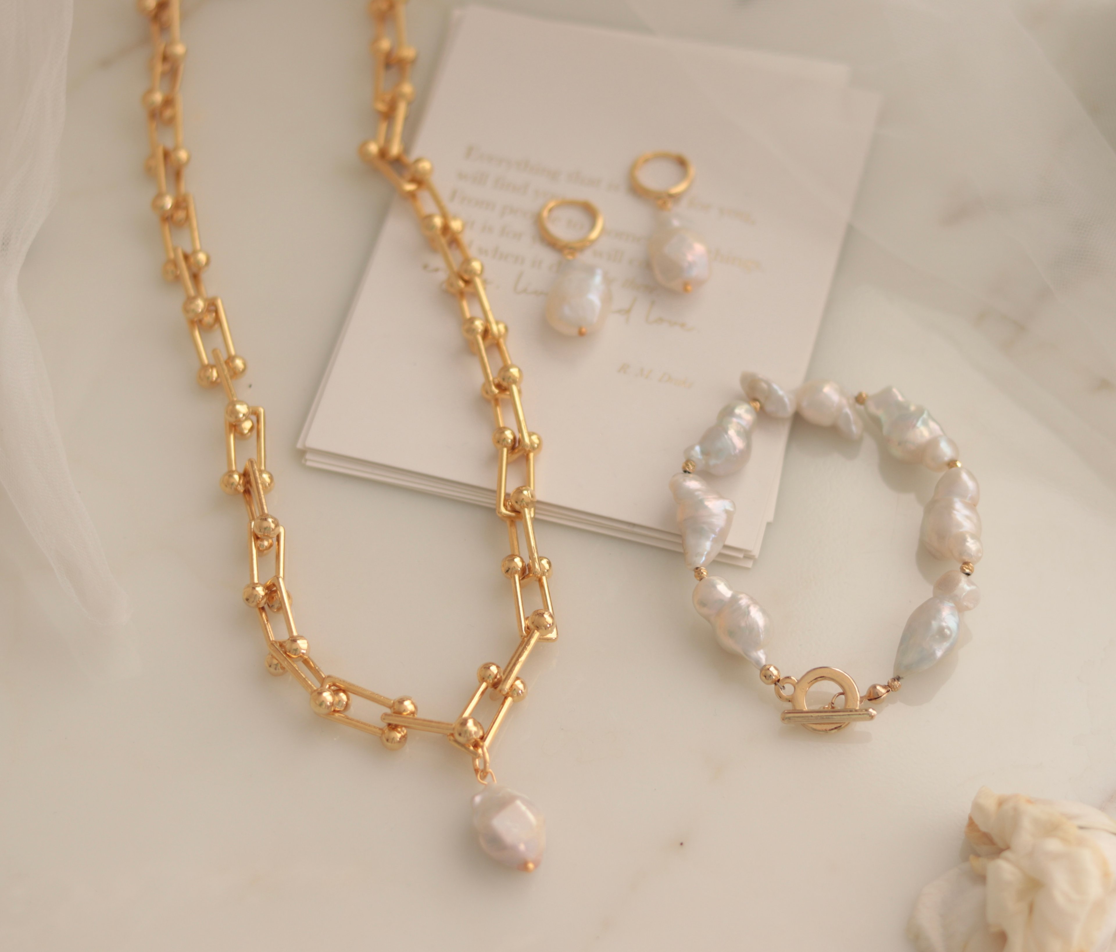 TİFFANY REAL PEARL 3 SET