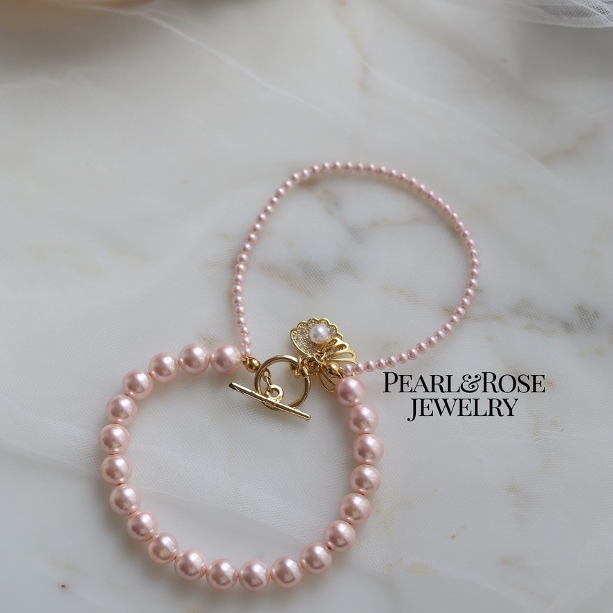 PINK REAL OHRI PEARL BRACELET