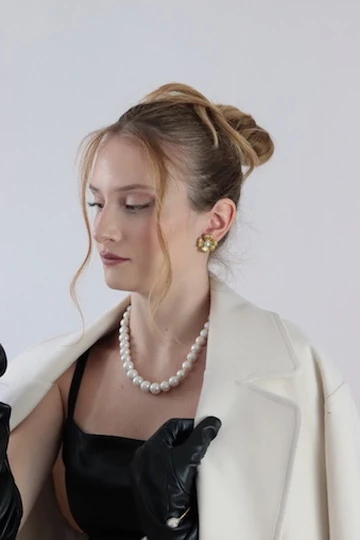 FLARE NO.2 İNCİ KÜPE