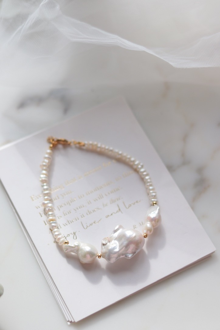 ELEGANT NO:3 REAL PEARL BRACELET