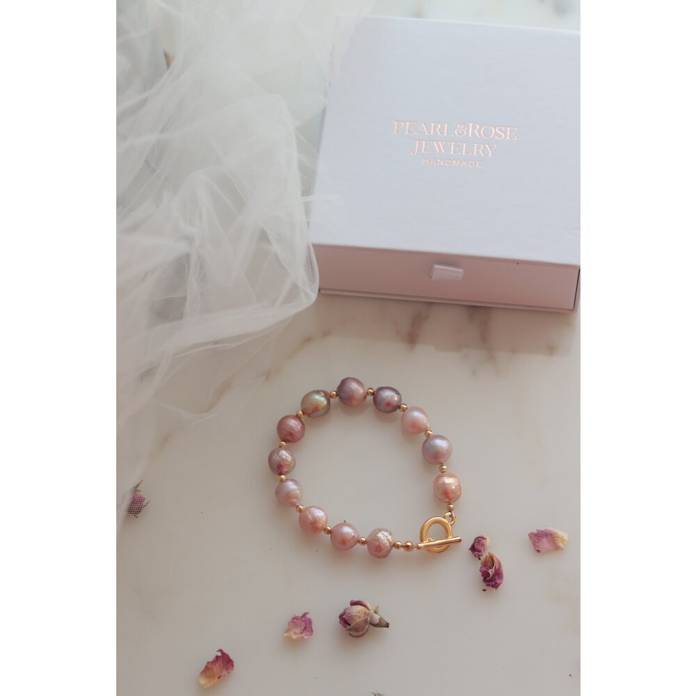 PİNK NO:1 REAL PEARL BRACELET