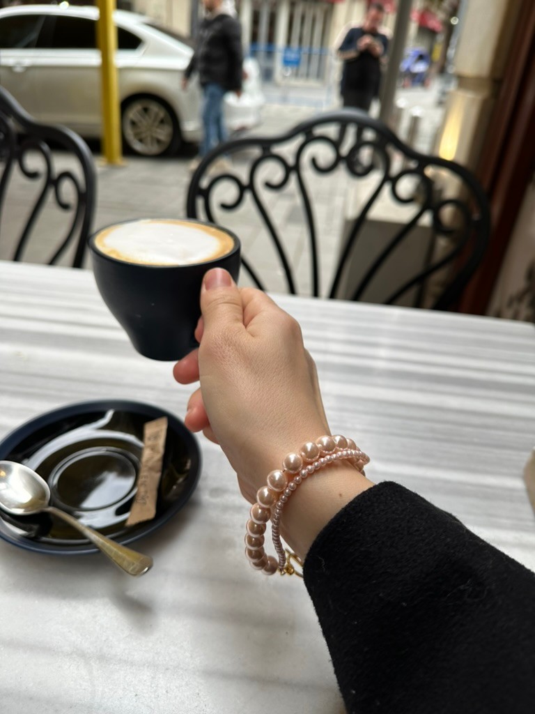 PİNK REAL OHRİ PEARL BRACELET