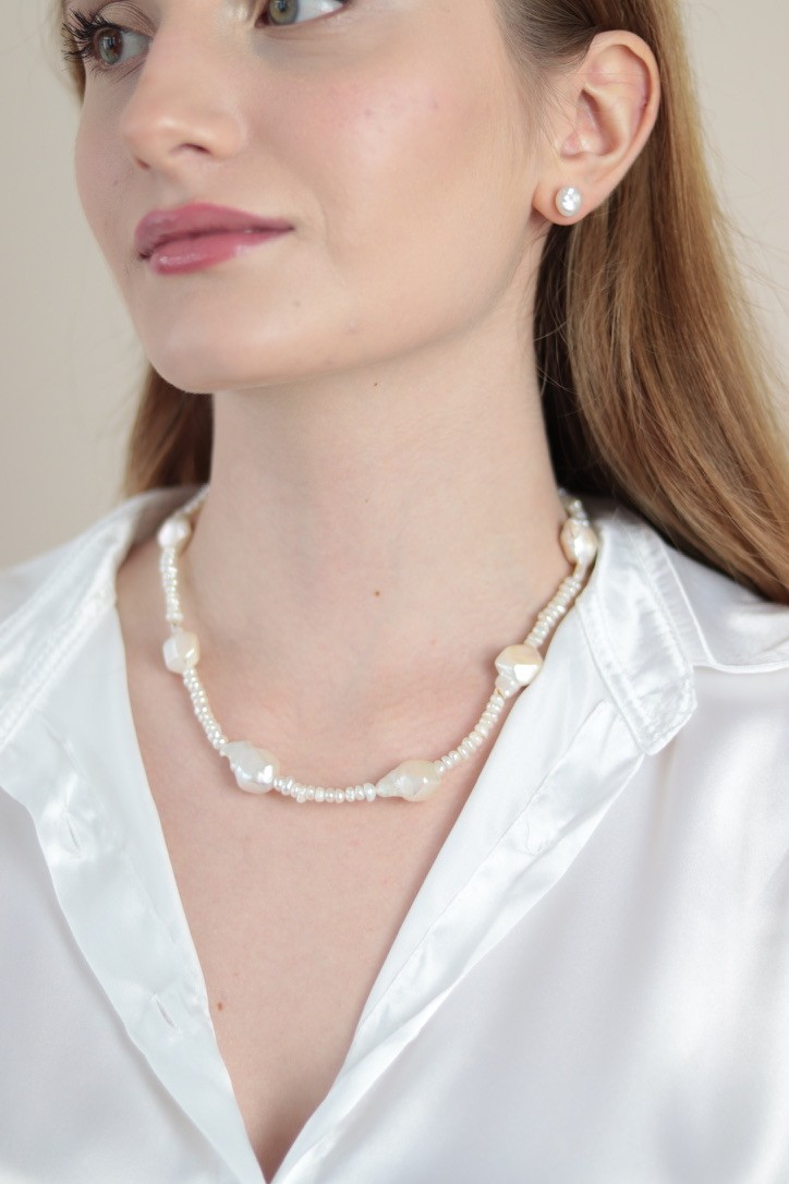 SARAH REAL PEARL NECKLACE