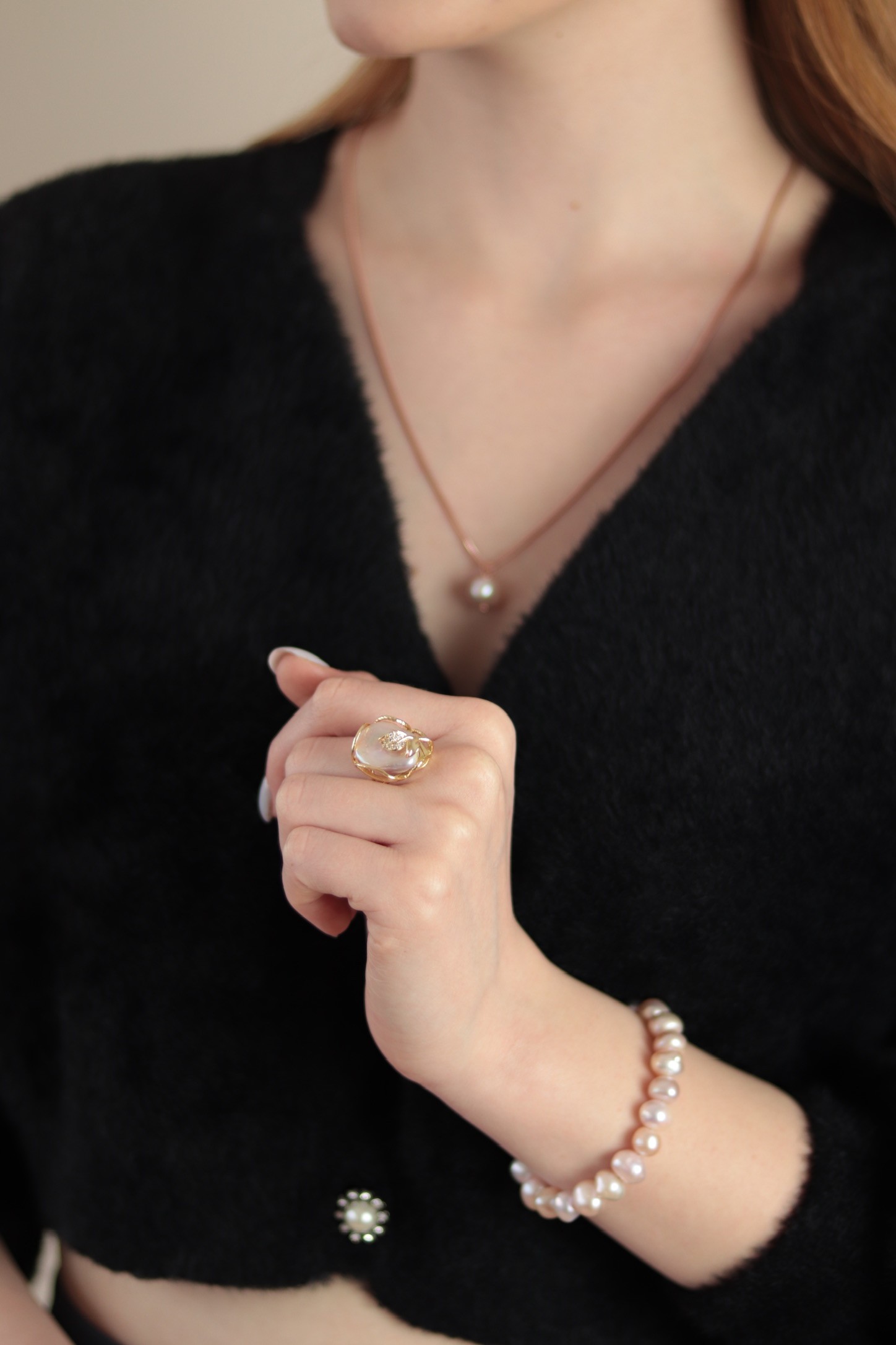 ROYAL NO:2 PREMIUM REAL PEARL RING