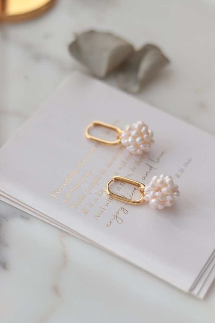 ISABEL NO:6 REAL PEARL EARRINGS