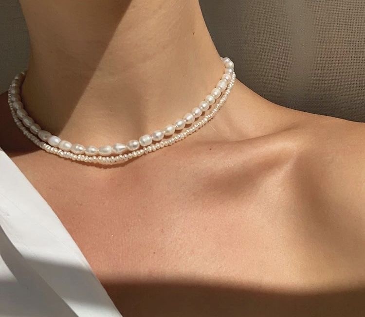 ELEGANT REAL PEARL NECKLACE