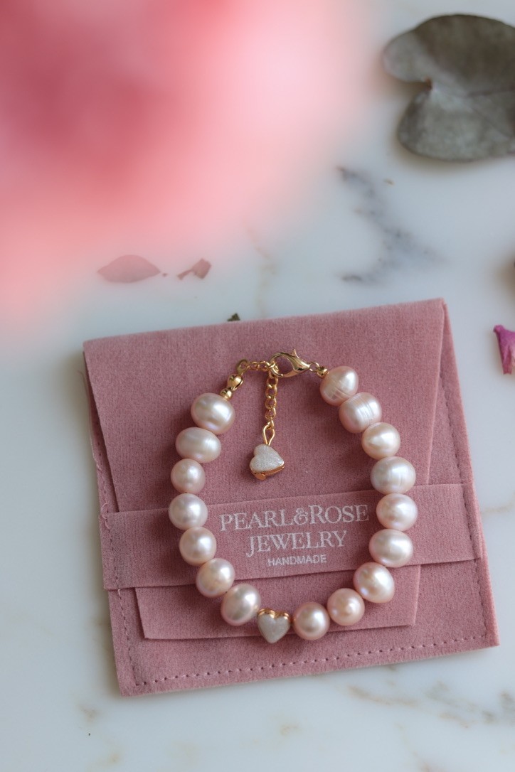 PİNK EMMA REAL PEARL BRACELET