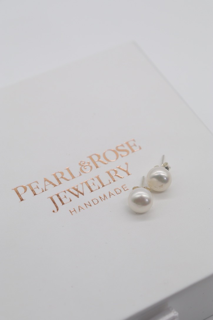 BERRY REAL PEARL SILVER EARRINGS