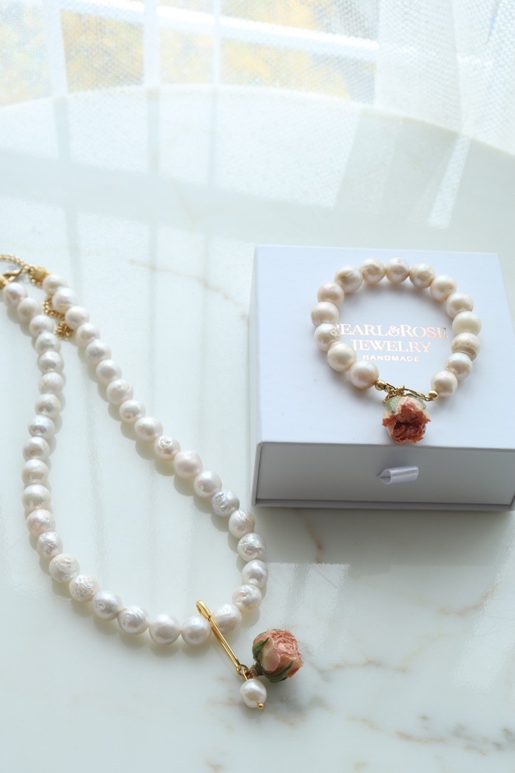 OVAL BAROQUE REAL PEARL BRACELET