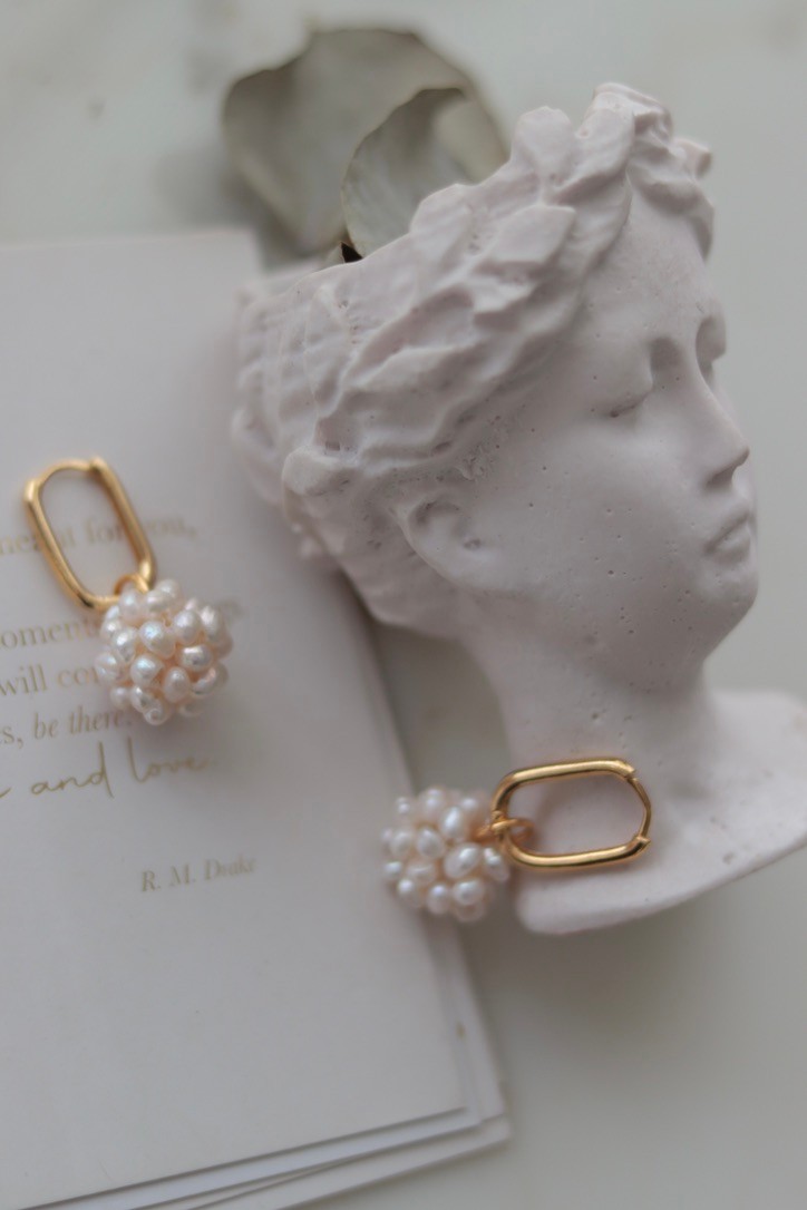 ISABEL NO:6 REAL PEARL EARRINGS