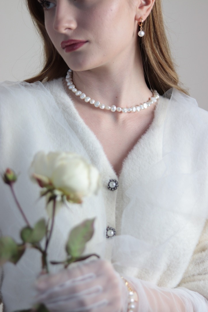 DIANA REAL PEARL BRIDE NECKLACE