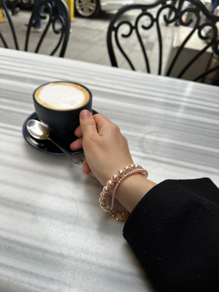 PİNK REAL OHRİ PEARL BRACELET