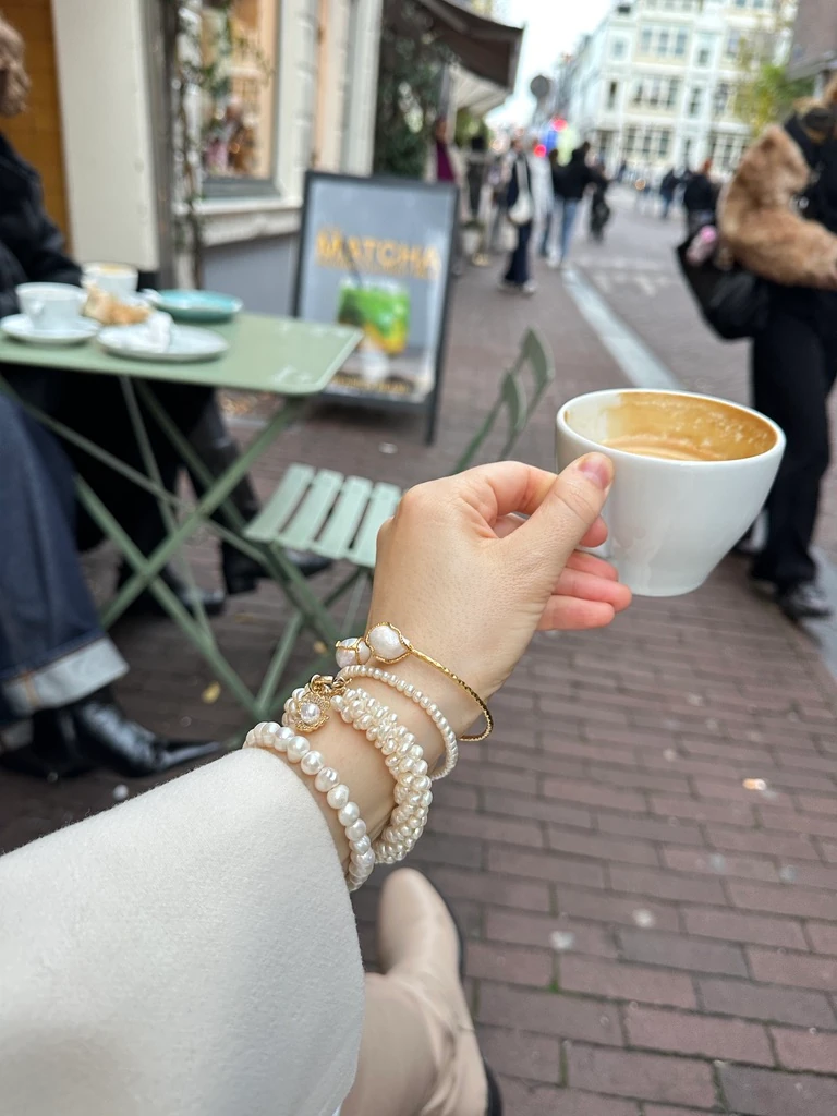 SARMAŞIK GERÇEK İNCİ BİLEKLİK - Shine oyster ile