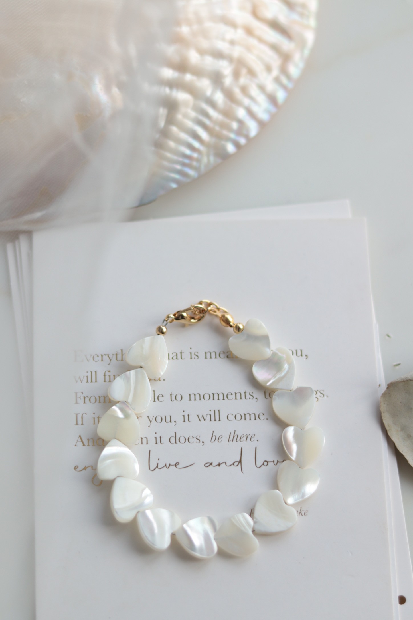 REAL MOTHER OF PEARL LOVE NO:3 BRACELET