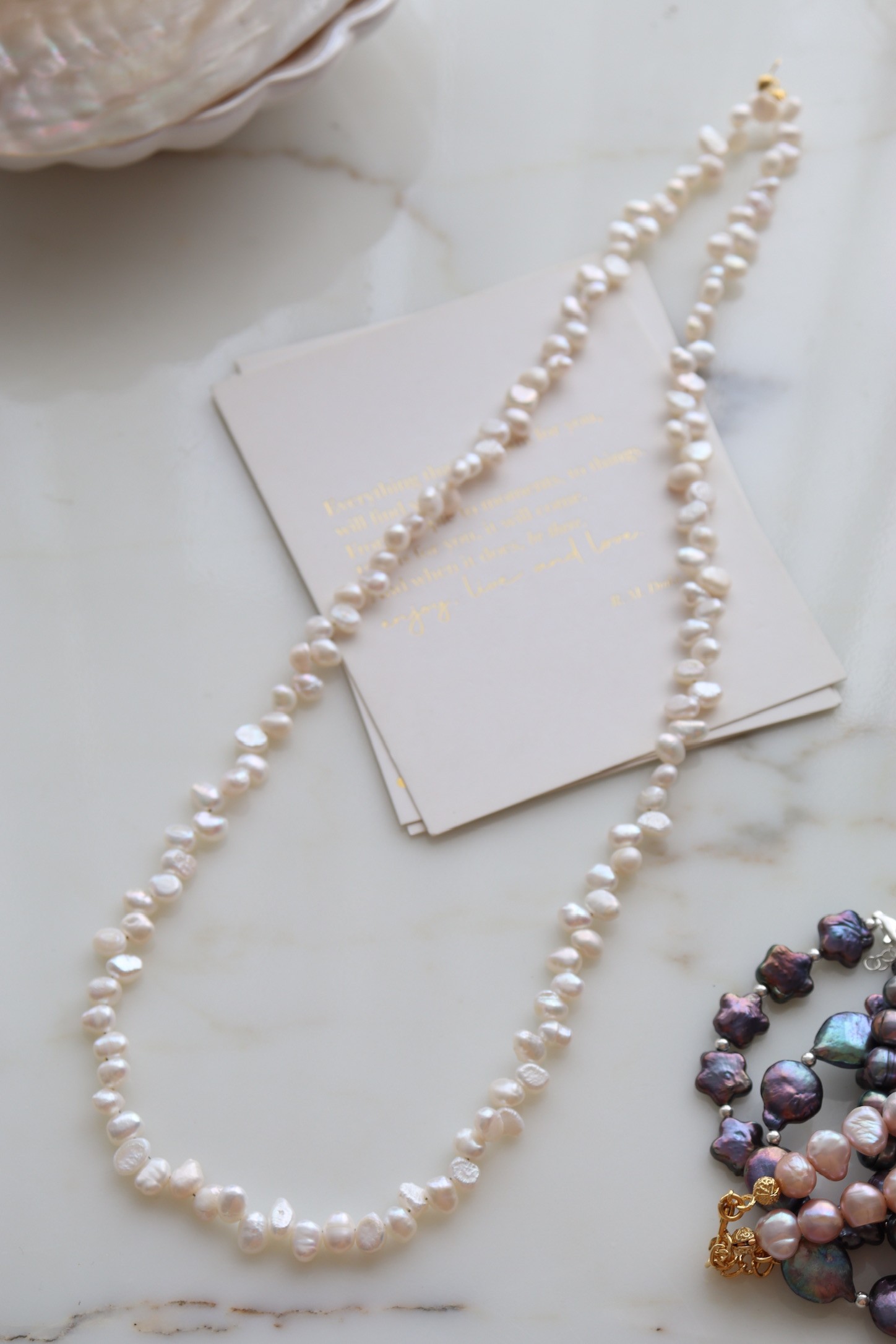 KESHI REAL PEARL GLASSES NECKLACE