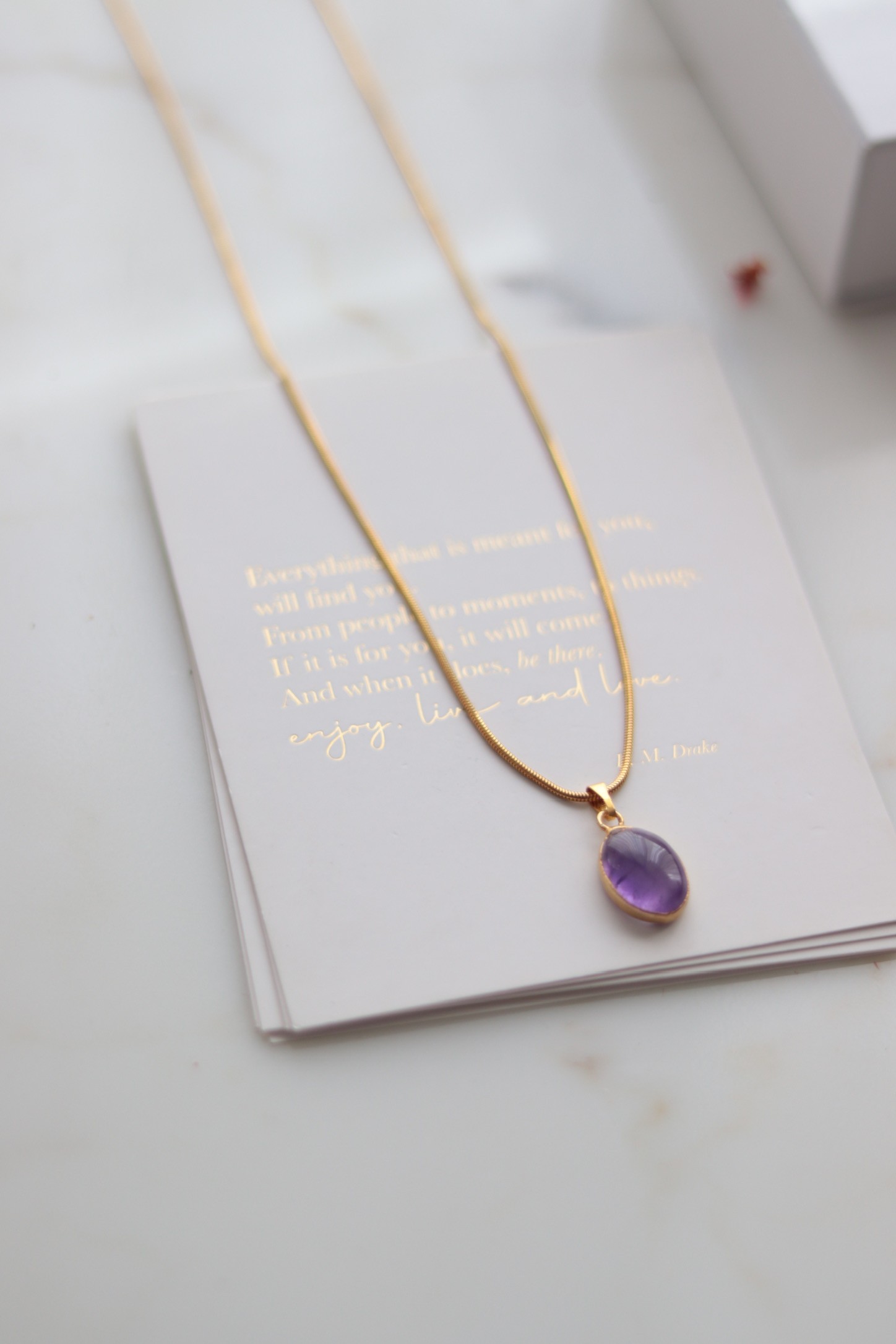 AMETHYST SILVER NECKLACE