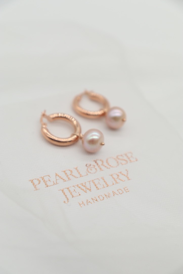 EMILIA REAL PEARL SILVER EARRINGS