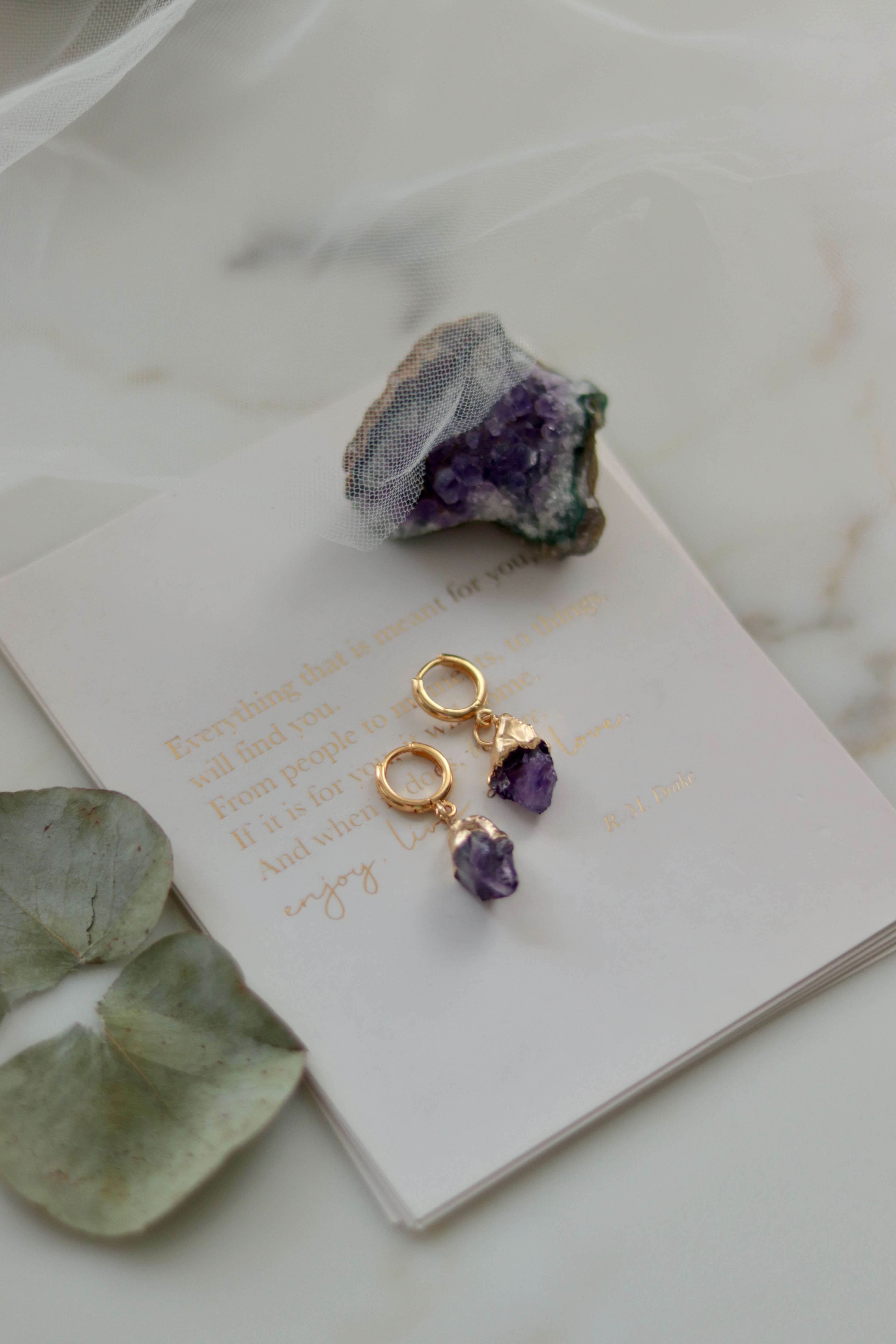 ROYAL REAL AMETHYST EARRINGS