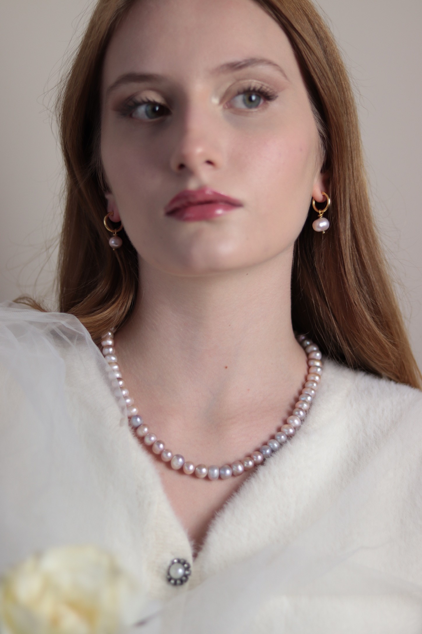 POWDER ANGELINA REAL PEARL NECKLACE