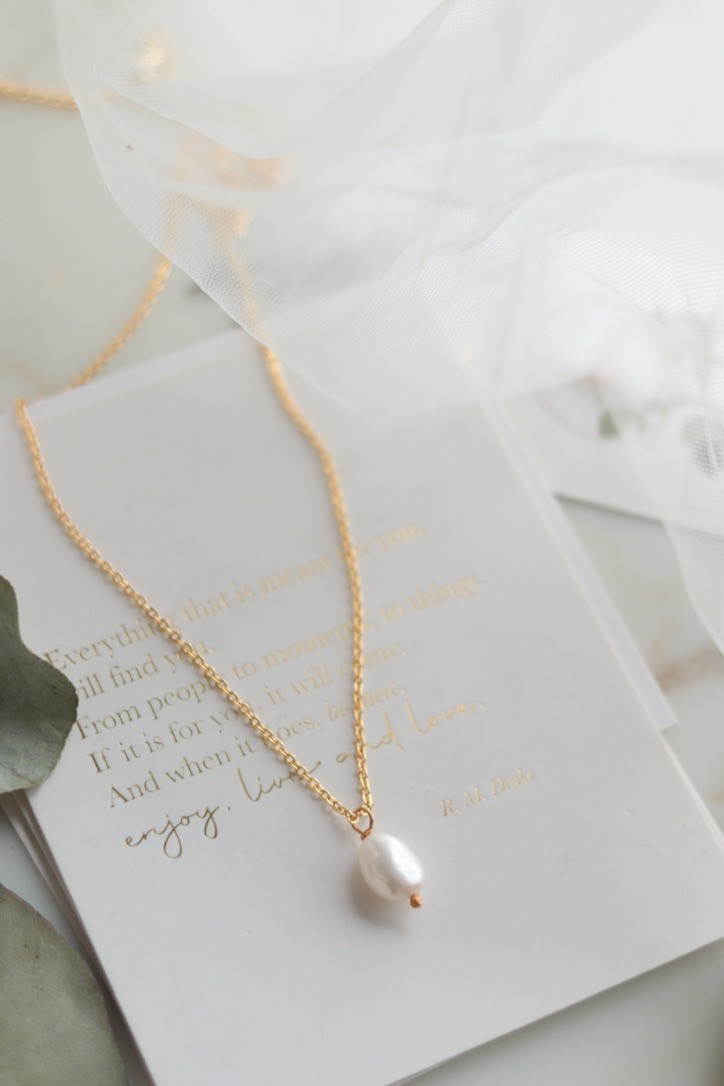 PERLA NO:2 REAL PEARL NECKLACE