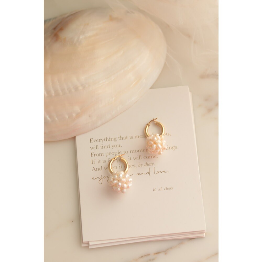 ISABEL REAL PEARL SILVER EARRINGS